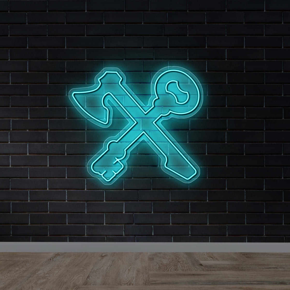 Axe and Key - Premium Neon Artwork
