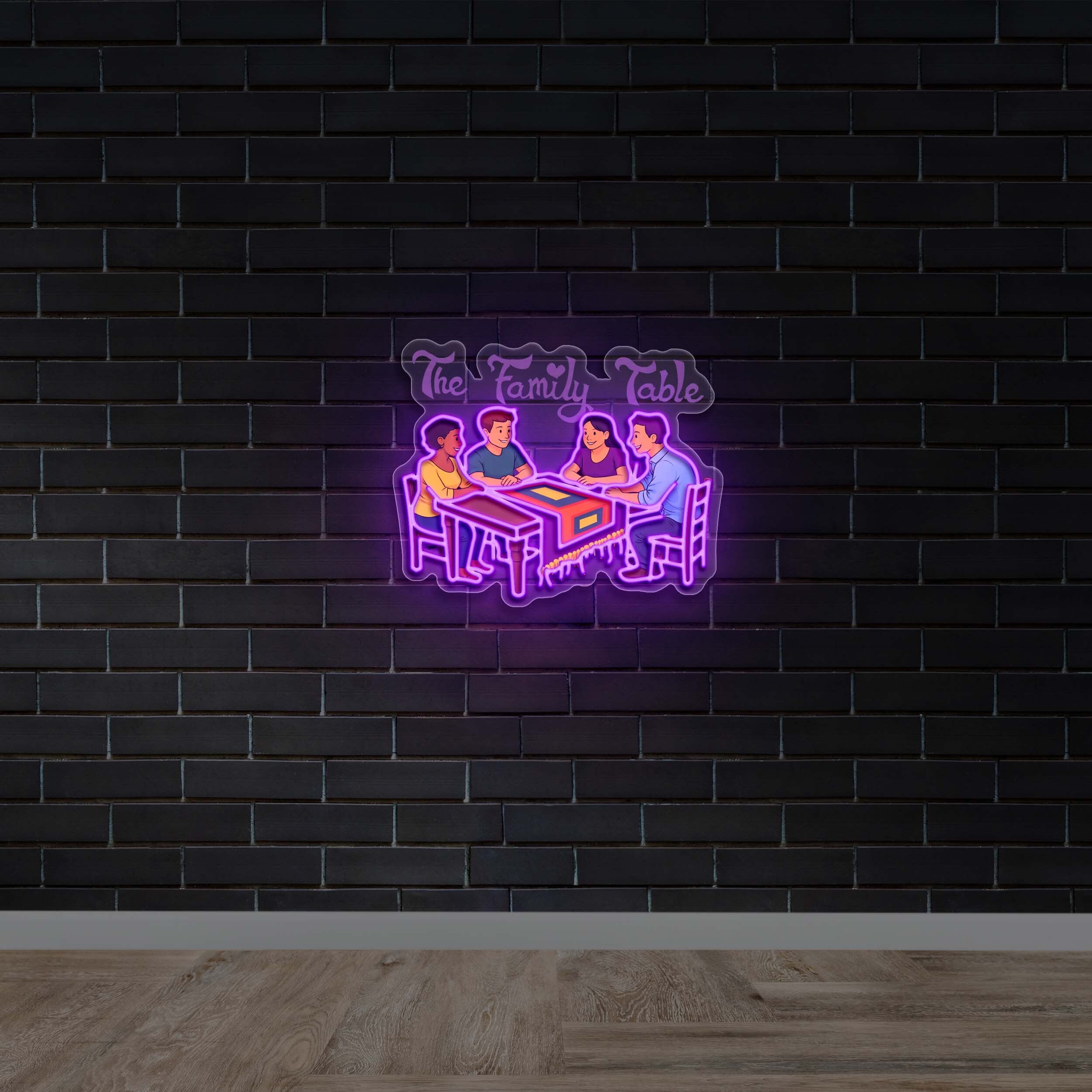 The Family Table | 3rd Version - Premium Neon Artwork