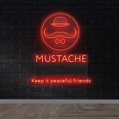 Mustache - Premium Neon Artwork