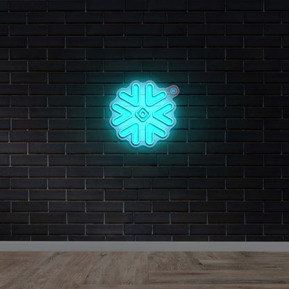Snowflake Logo - Premium Neon Artwork