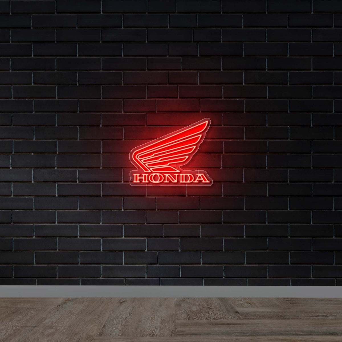 Honda Motorcycle Symbol - Premium Neon Artwork