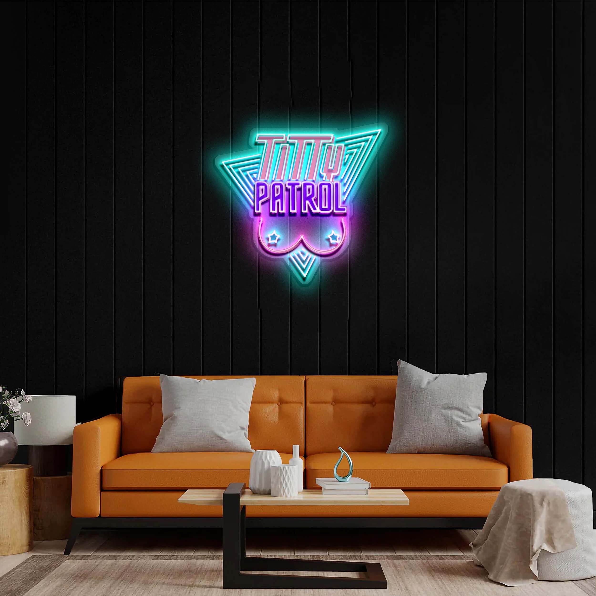 TITTY PATROL - Premium Neon Artwork