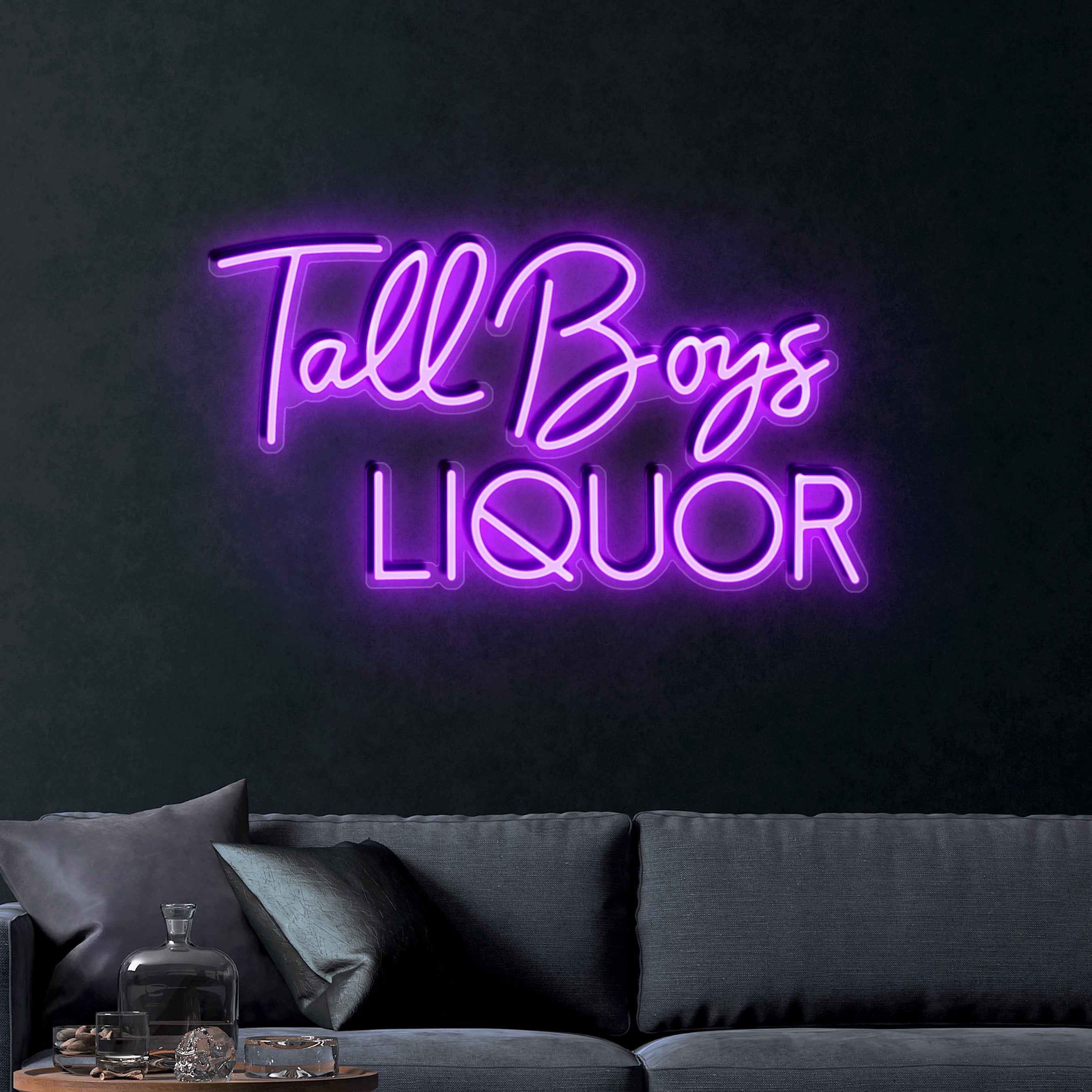 Tall Boys Liquor – Premium Neon Artwork
