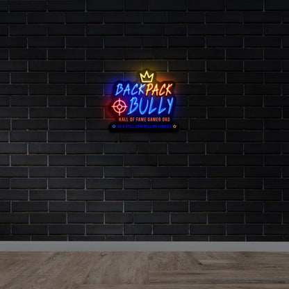 Back Pack Bully -  Premium Neon Artwork