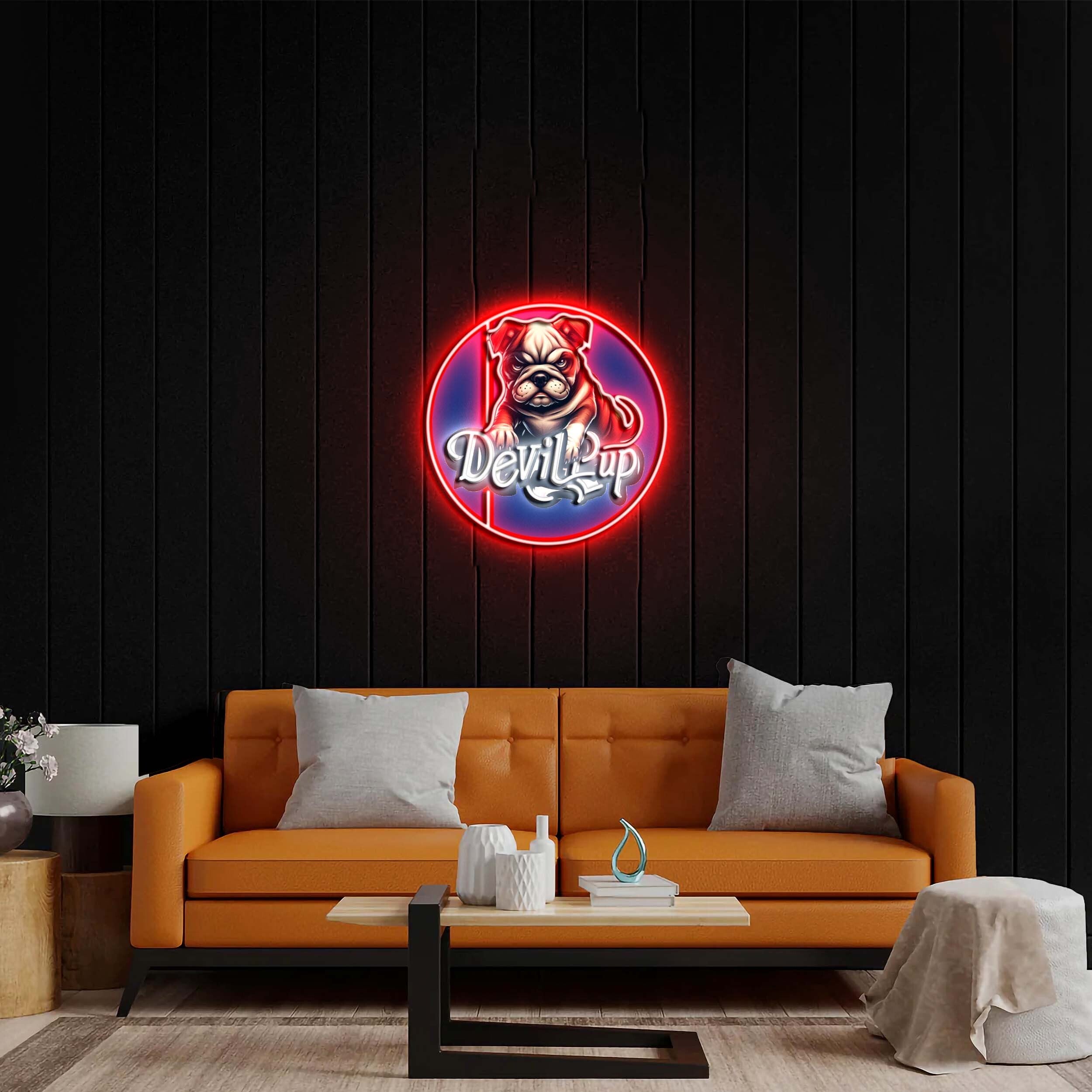 Devil Pup - Premium Neon Artwork