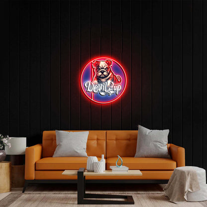 Devil Pup - Premium Neon Artwork