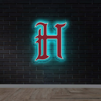 H | Backlit Version - Premium Neon Artwork