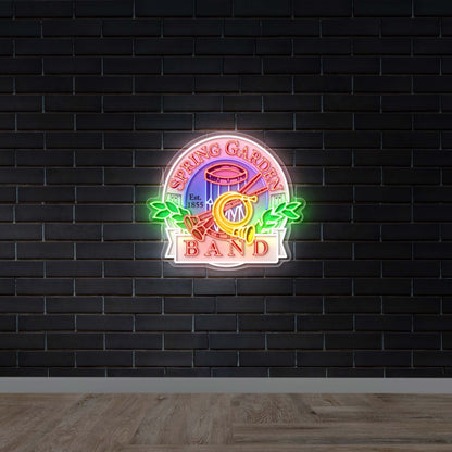 Spring Garden Band - Premium Neon Artwork