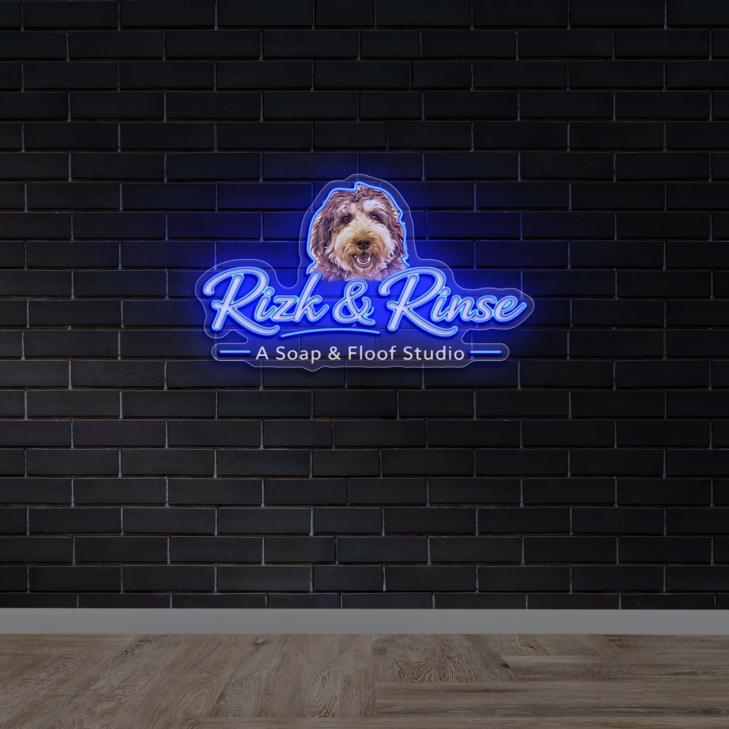 Rizk & Rinse - Premium Neon Artwork
