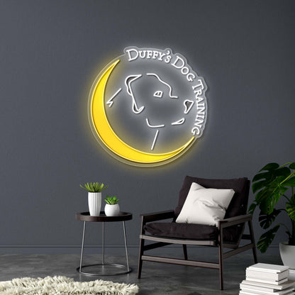Duffys dog training - Premium Neon Artwork