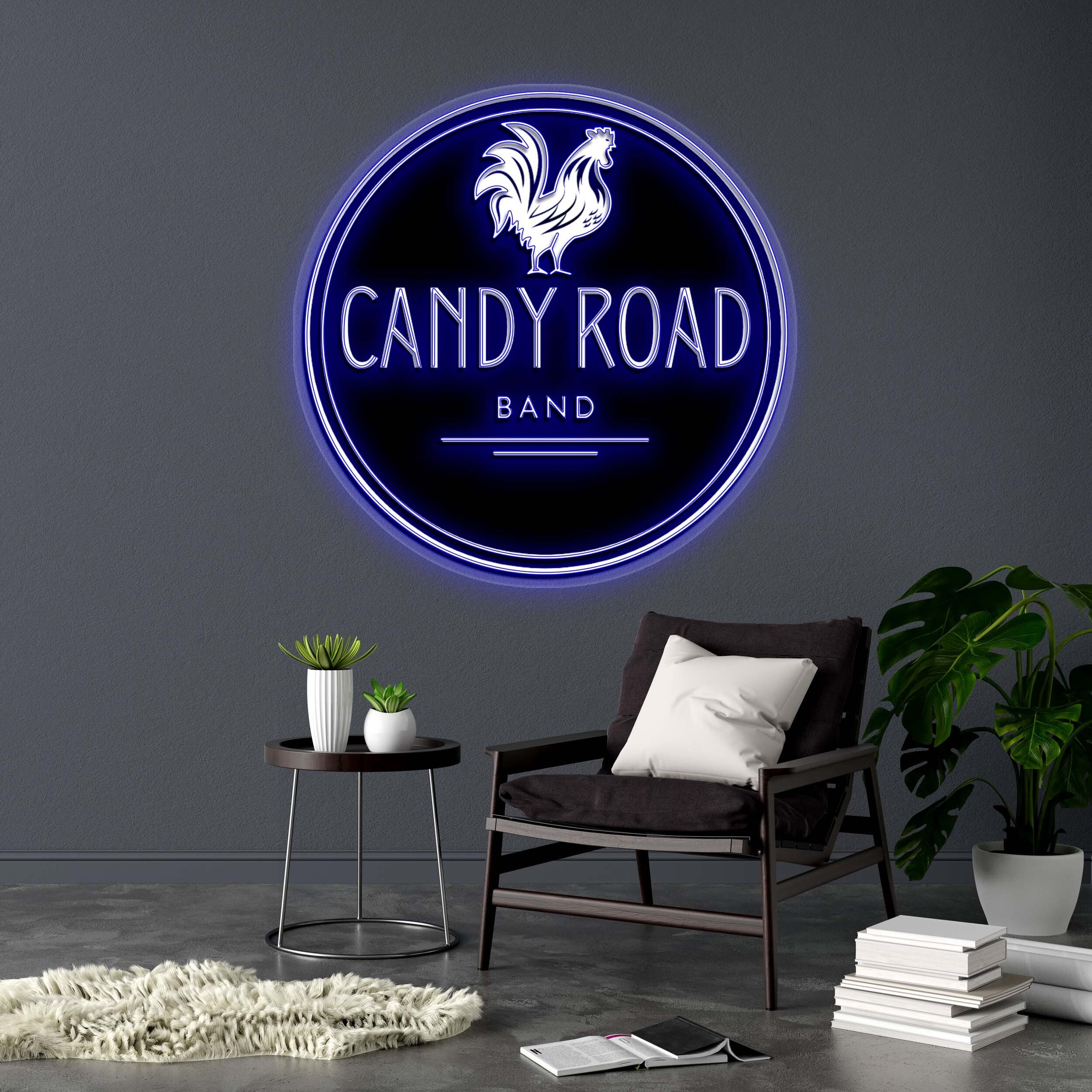 CANDY ROAD BAND - Premium Neon Artwork