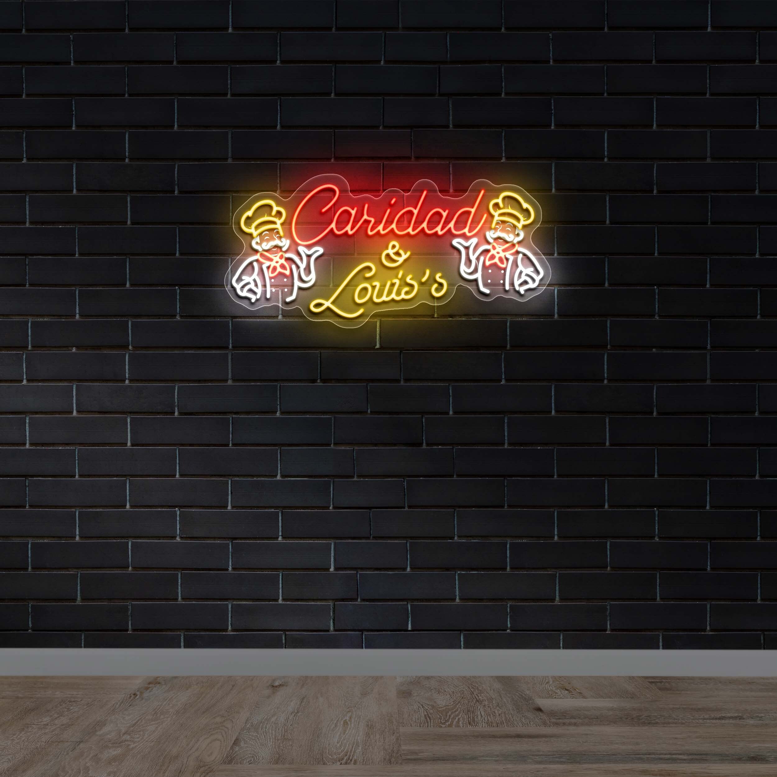 Caridad & Louis's - Premium Neon Artwork