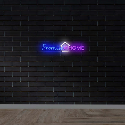 Promise of HOME - Premium Neon Artwork