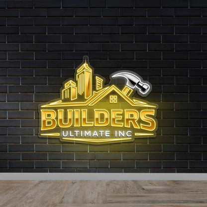 Builders Ultimate INC - Premium Neon Artwork