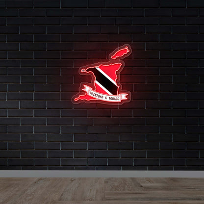 TRINIDAD & TOBAGO - Premium Neon Artwork