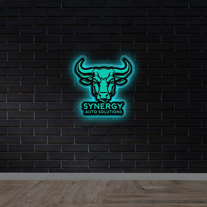 Synergy Auto Solutions - Premium Neon Artwork