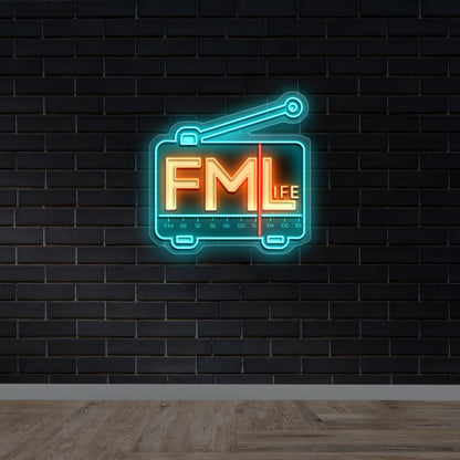 FM LIFE | 3rd version - Premium Neon Artwork