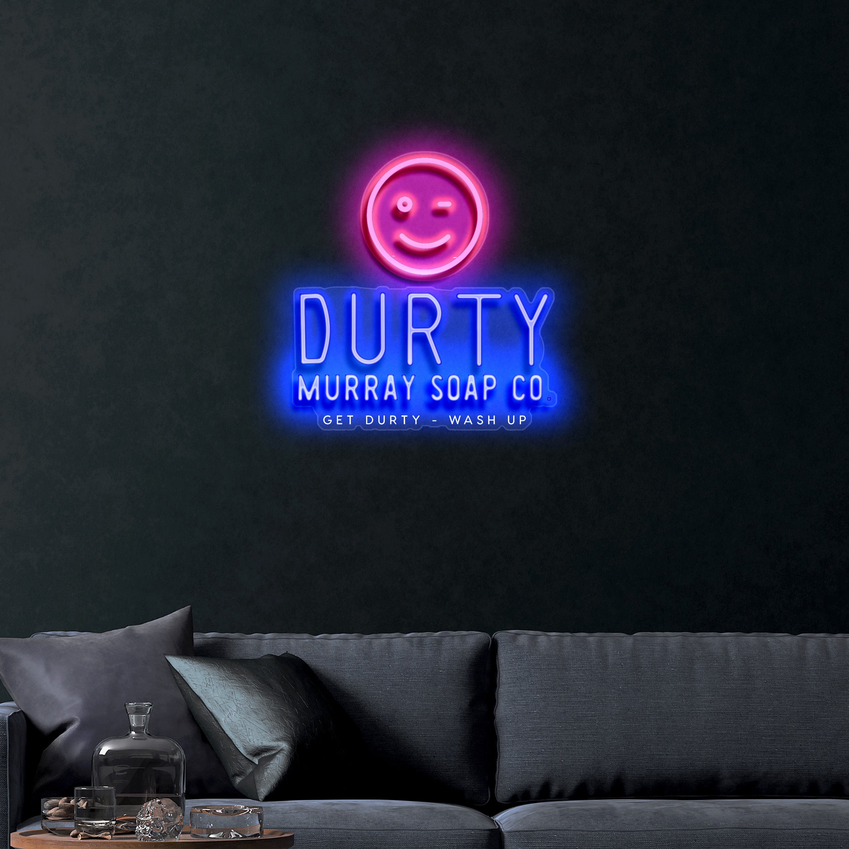 Durty Murray Soap Co. – Premium Neon Artwork