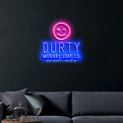 Durty Murray Soap Co. – Premium Neon Artwork
