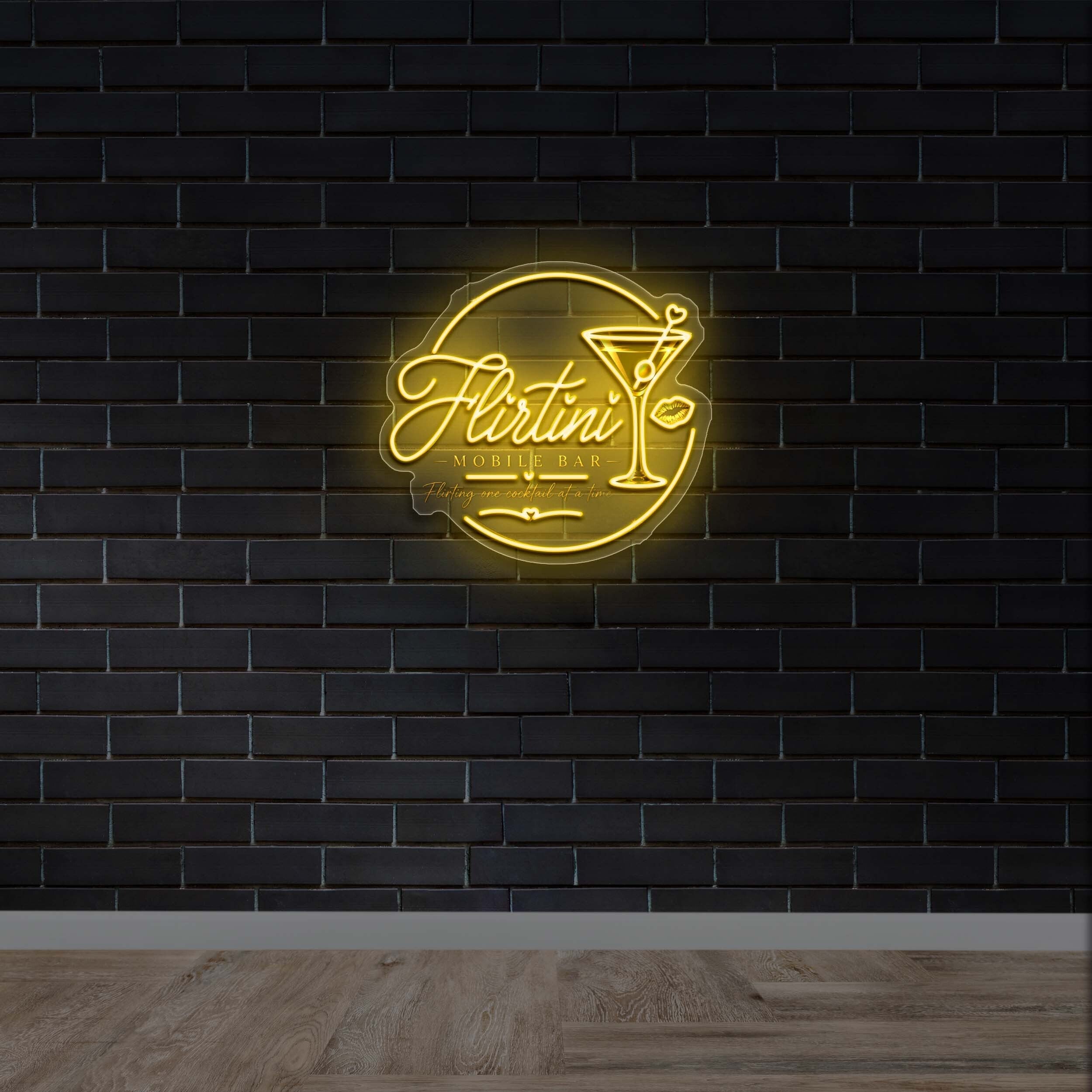 Flirtini - Premium Neon Artwork