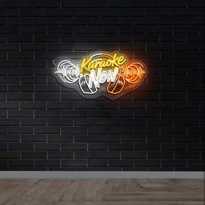 KARAOKE NOW - Premium Neon Artwork