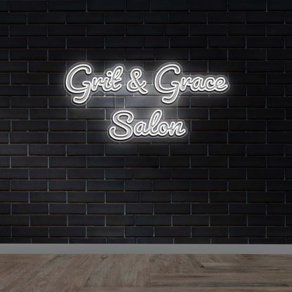 Grit & Grace Salon - Premium Neon Artwork
