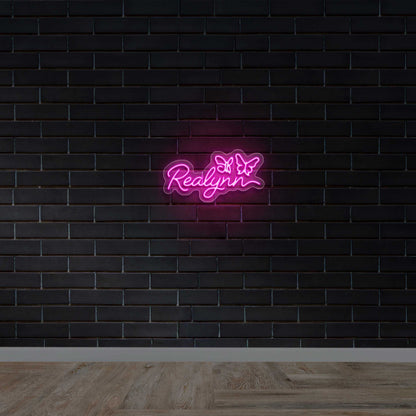 Realynn Butterfly - Premium Neon Artwork