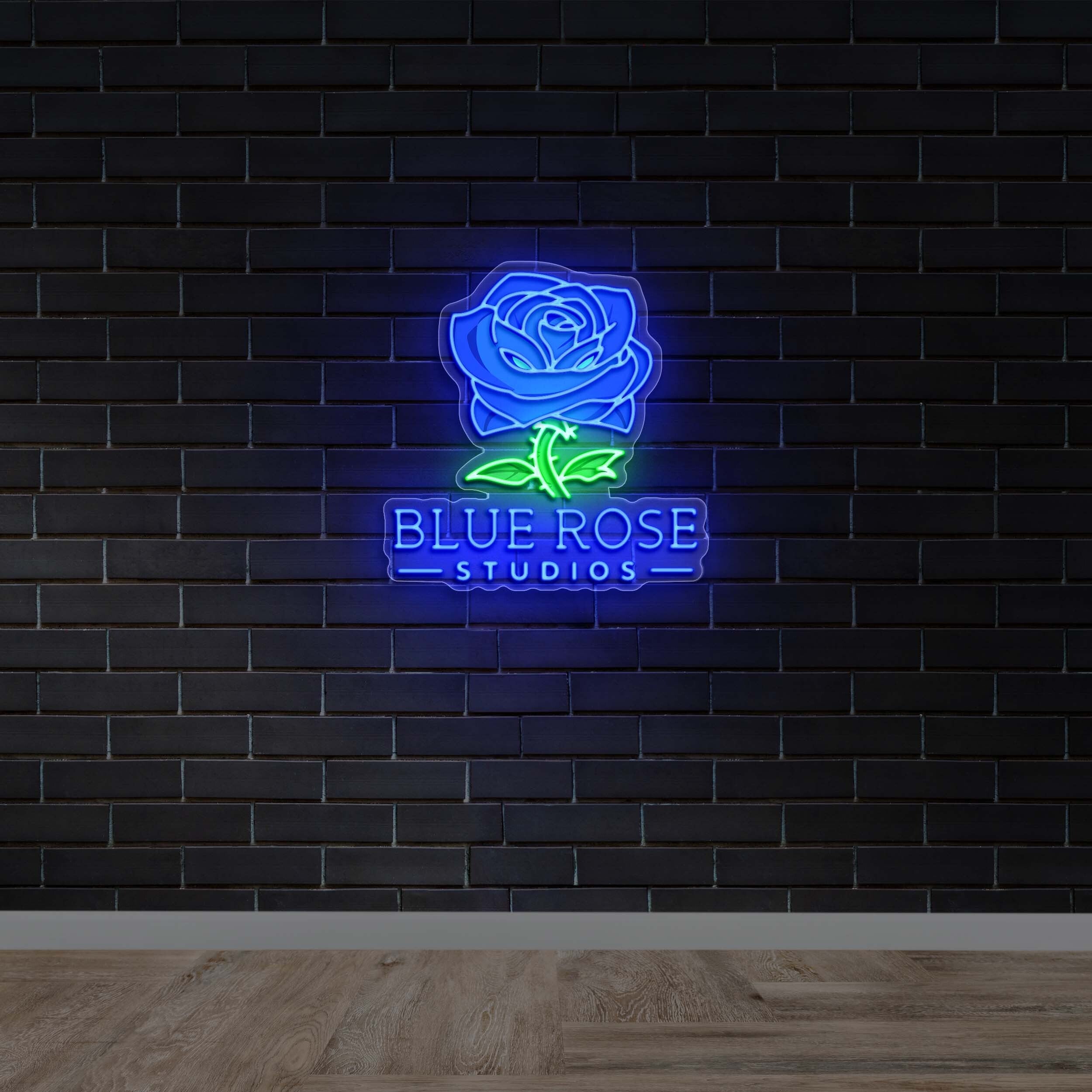 BLUE ROSE | 2nd version - Premium Neon Artwork