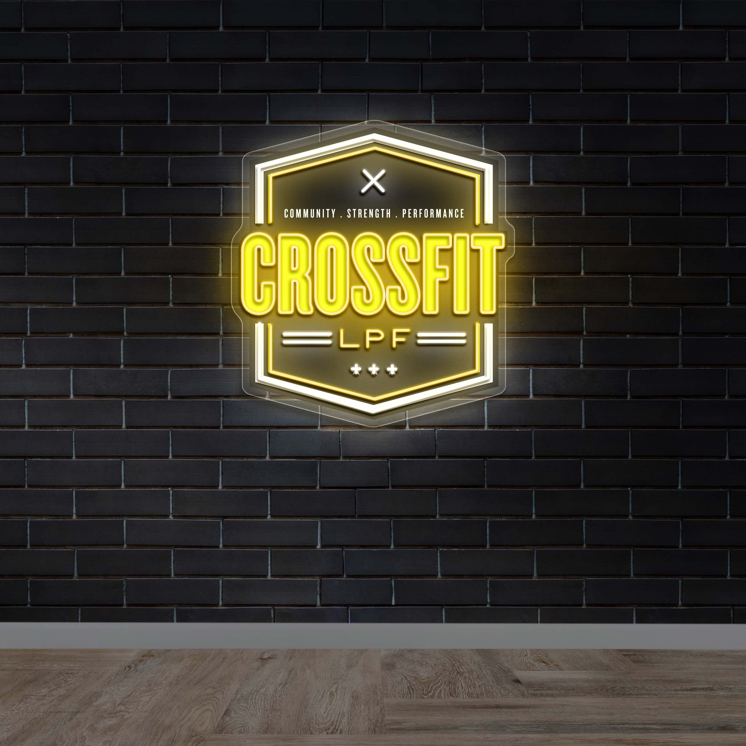 CROSSFIT LPF - Premium Neon Artwork