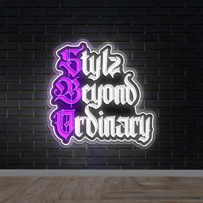 Stylz Beyond Ordinary - Premium Neon Artwork