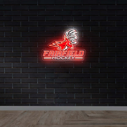 Fairfield Hockey - Premium Neon Artwork