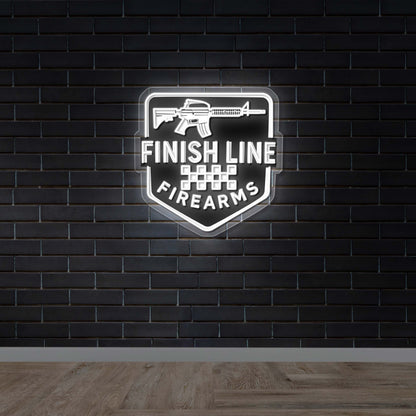 Finish Line Firearms - Premium Neon Artwork