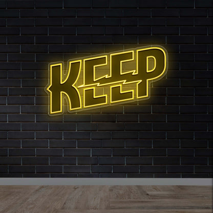KEEP - Premium Neon Artwork