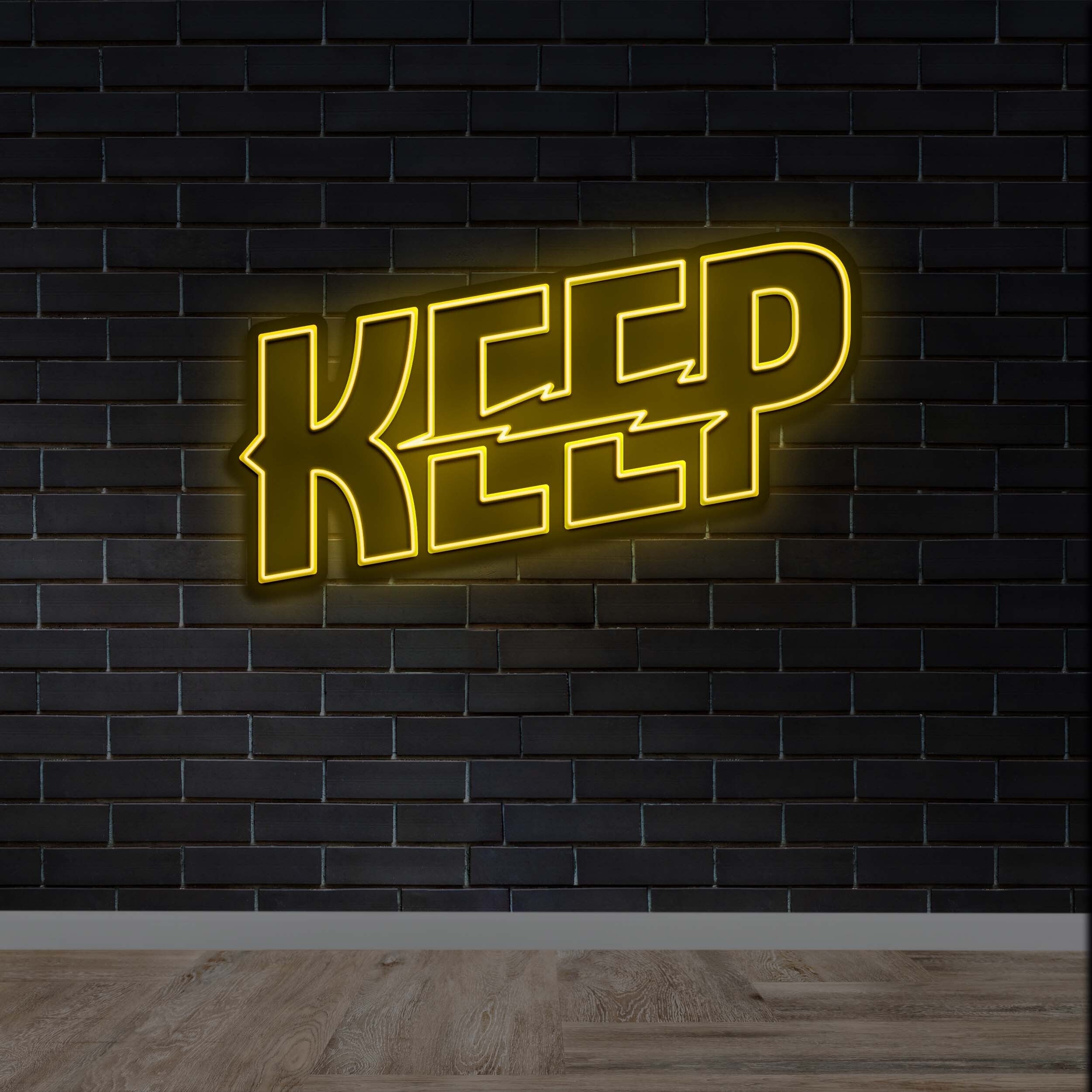 KEEP - Premium Neon Artwork