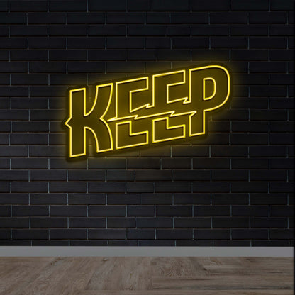 KEEP - Premium Neon Artwork