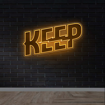 KEEP - Premium Neon Artwork