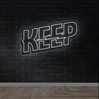 KEEP - Premium Neon Artwork