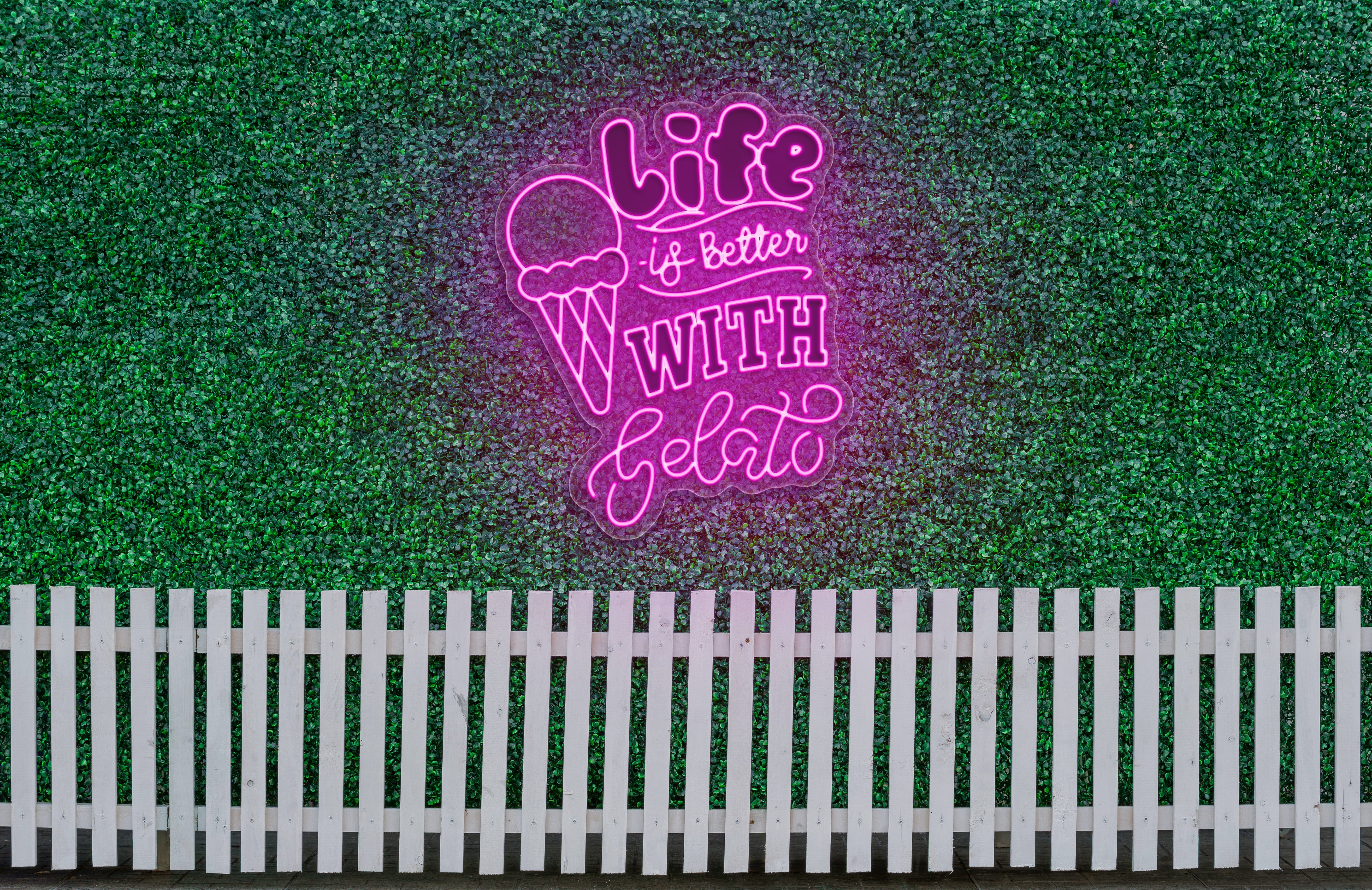 Life is Better with Gelato - Premium Neon Artwork