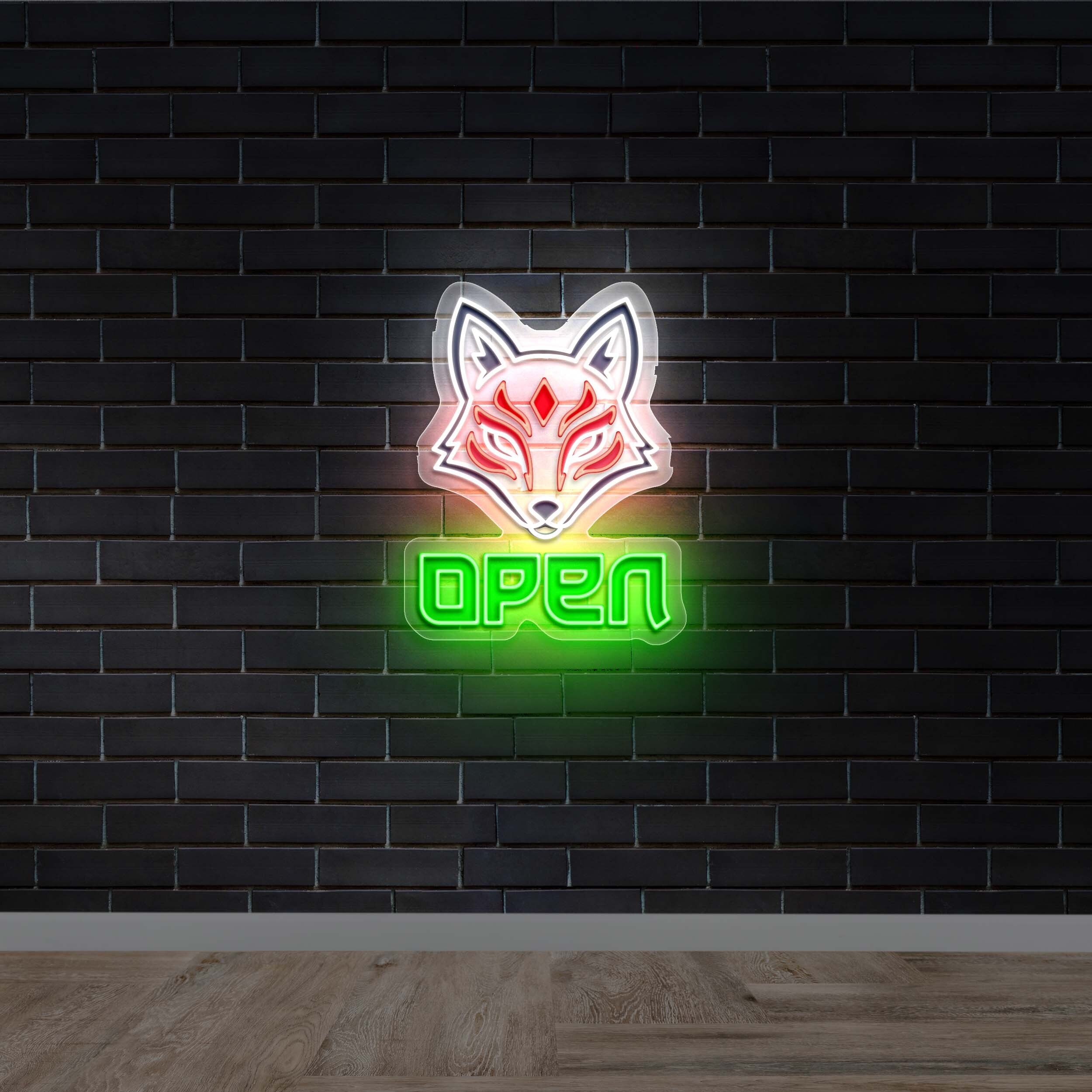 FOX MASK - Premium Neon Artwork