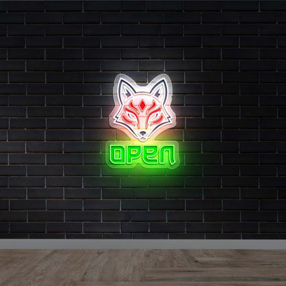 FOX MASK - Premium Neon Artwork