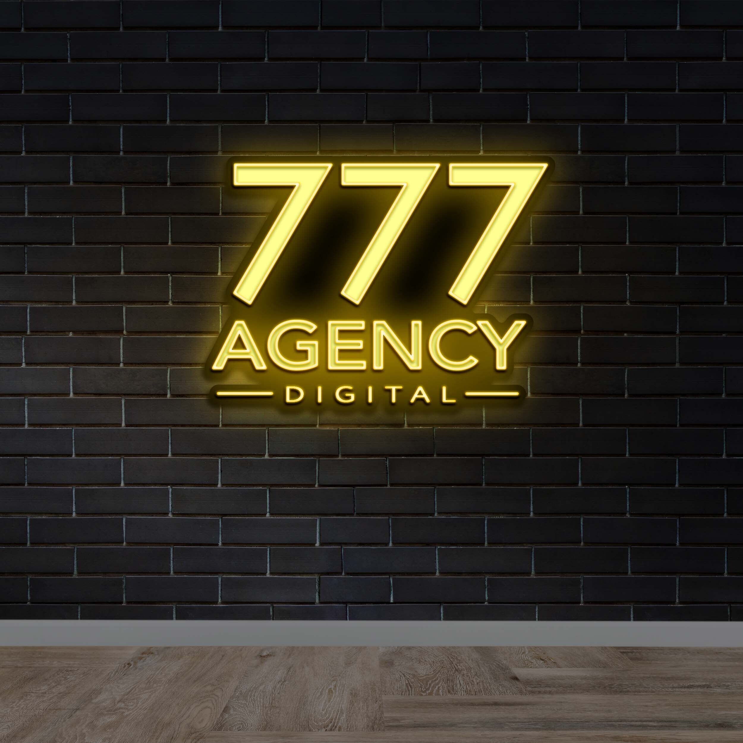777 AGENCY DIGITAL - Premium Neon Artwork