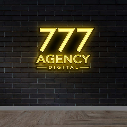 777 AGENCY DIGITAL - Premium Neon Artwork