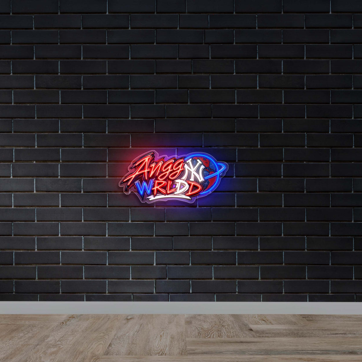 Angg Wrld - Premium Neon Artwork