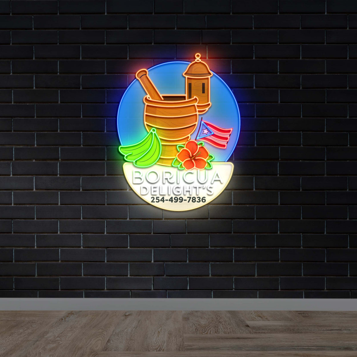 Boricua Delights - Premium Neon Artwork