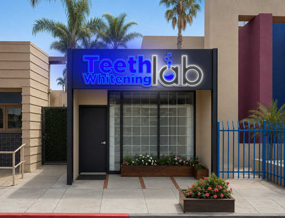 Teeth Whitening Lab - Premium Neon Artwork