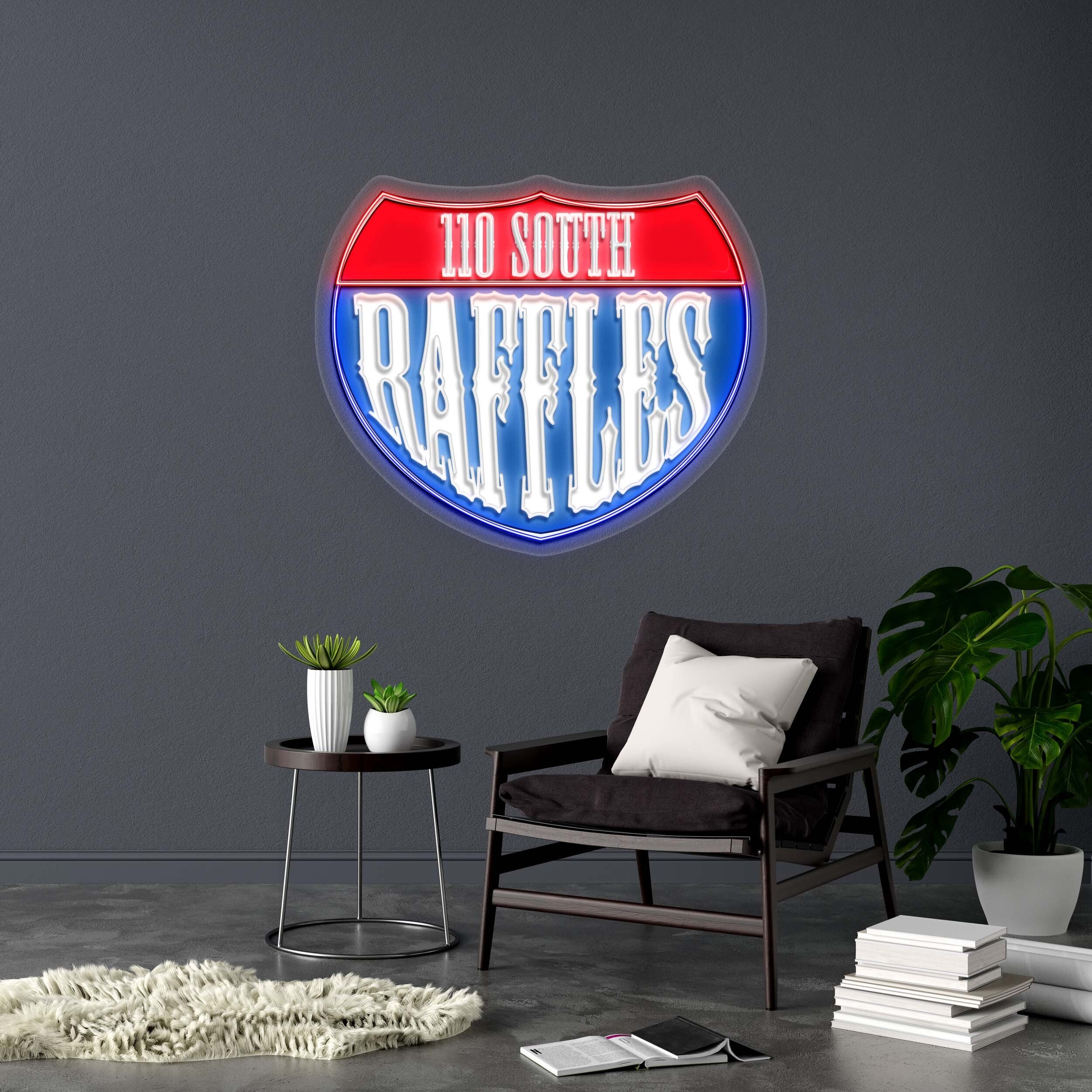 110 SOUTH RAFFLES - Premium Neon Artwork
