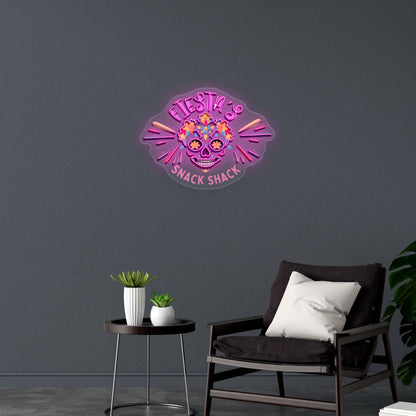 FIESTA'S Snack Shack - Premium Neon Artwork