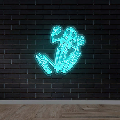 Frogbones logo + FUELED BY FREEDOM - Premium Neon Artworrk
