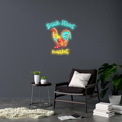 Brick Street Market - Premium Neon Artwork