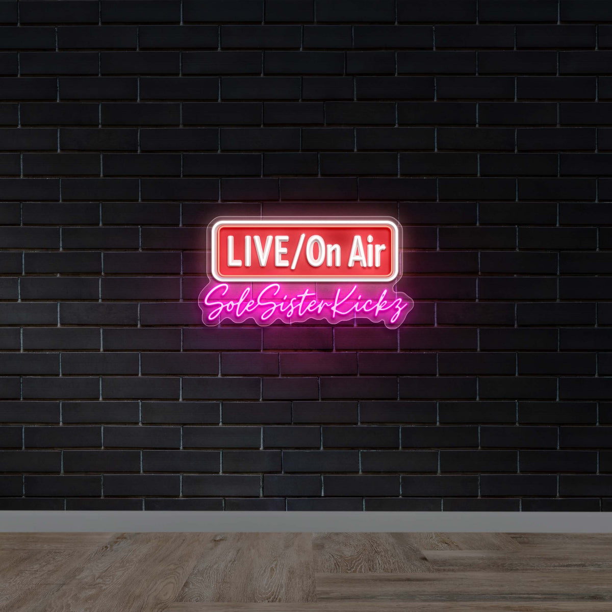 LIVE/On Air SoleSisterKickz - Premium Neon Artwork